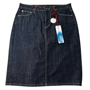 AG ADRIANO GOLDSCHMEID Indigo Denim Knee length Skirt NEW Size 27